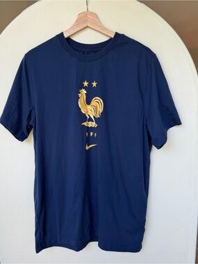 Nike FFF French Football Federation Men's Graphic Soccer T-Shirt World Cup L